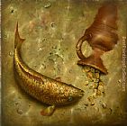 Vladimir Kush what the fish was silent about painting
